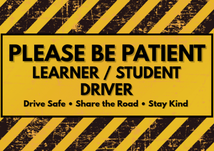 Learner Driver Awareness Template | PosterMyWall