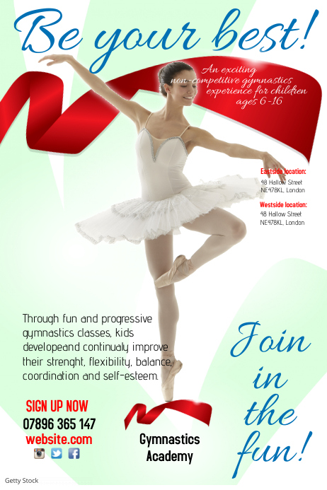 Copy of Be your best! leaflet | PosterMyWall