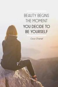 Be Yourself Pinterest Graphic template