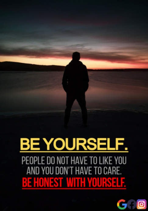 BE YOURSELF QUOTE TEMPLATE A2