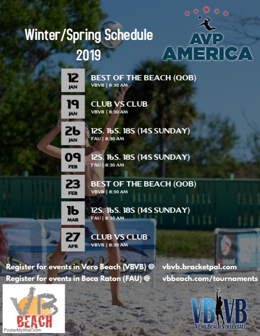Spring Schedule 2019
