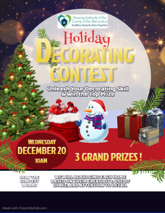 Christmas Decorating Contest Flyer | PosterMyWall