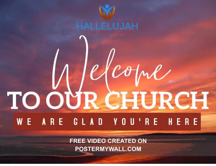 WELCOME CHURCH Flyer (US Letter) template