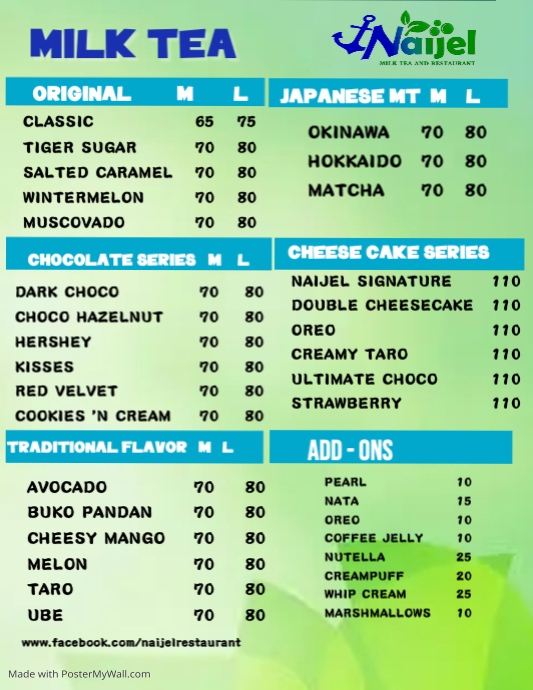 Copy of Copy of Copy of Fruit Juice Price List Template PosterMyWall