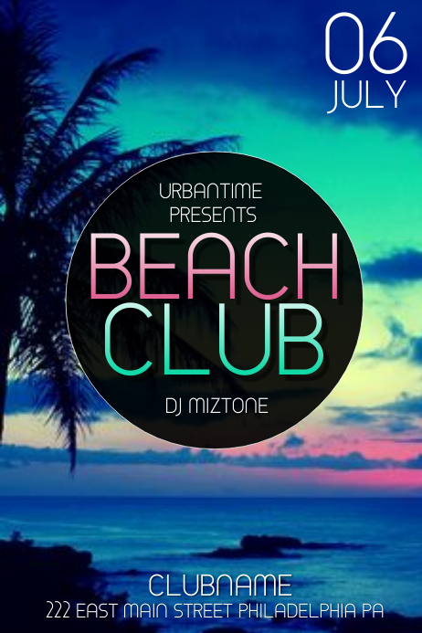 Copy Of Beach Club Postermywall