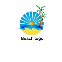 beach logo Template | PosterMyWall