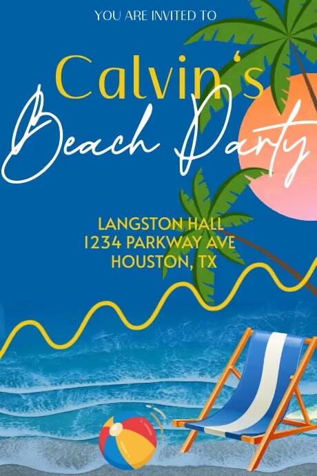 Beach Party Template PosterMyWall