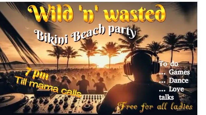 Beach Party Template PosterMyWall