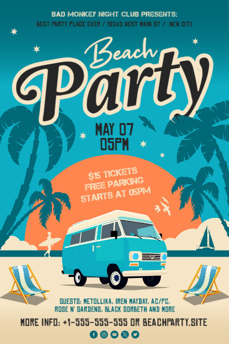12 3K Free Beach Poster Templates PosterMyWall 12-3k-free-beach-poster-templates-postermywall