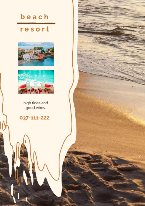 Modèle Beach Resort Promotion A1 | PosterMyWall