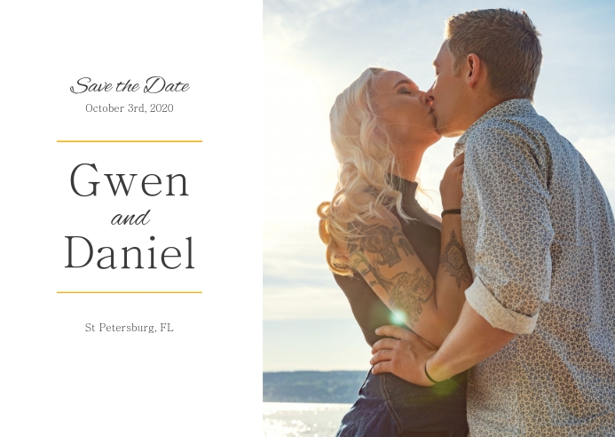 Beach - Save the Date Postcard template