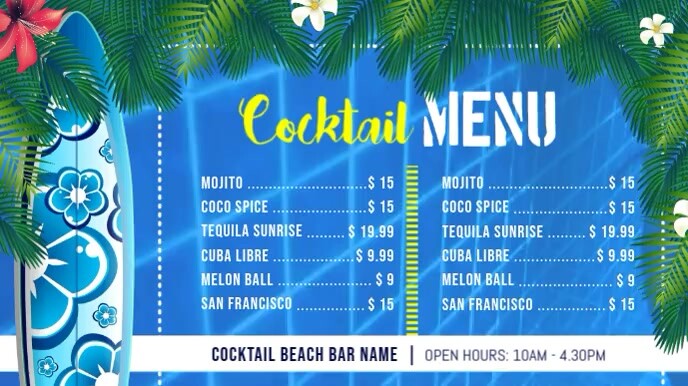 Download Praia Tematico Cocktail Menu Exibicao Digital Video Modelo Free Wallpaper Praia Tematico Cocktail Menu Exibicao Digital Video Modelo Free HD