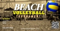 Beach Volleyball Facebook Shared Image template