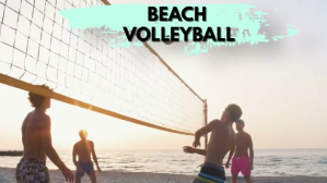 白色 Beach Volleyball YouTube-miniature Template
