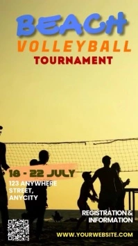 Beach Volleyball Reel Instagram template