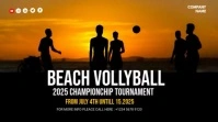 Beach Volleyball Digital Display (16:9) template