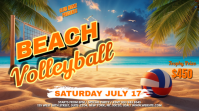 Beach Volleyball Event Digital Display template