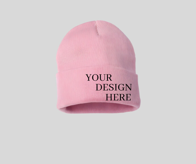 Beanie cap Mock up Medium Rectangle template