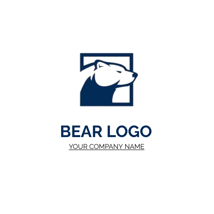 BEAR LOGO Logótipo template