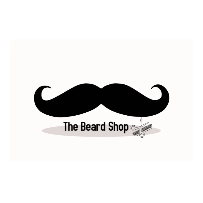 beard logo โลโก้ template