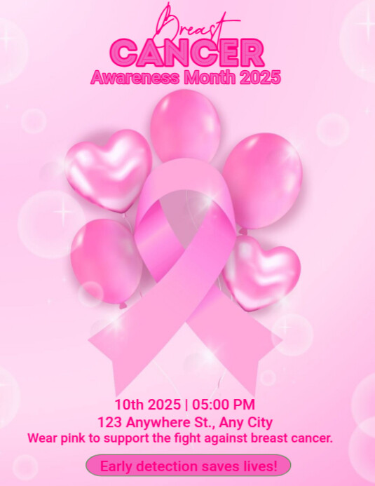 beast cancer day Templat | PosterMyWall