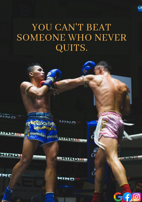 BEAT AND QUITS QUOTE TEMPLATE A5
