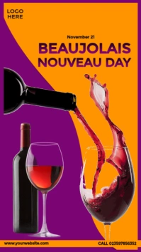Beaujolais Nouveau Day Design Instagram Story template