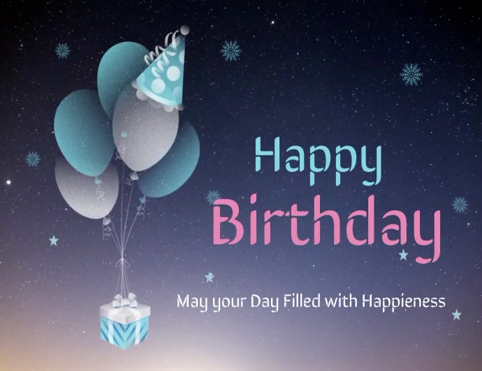 beautiful happy birthday card Images High Quality... Beautiful Birthday card with baloons Template | PosterMyWall