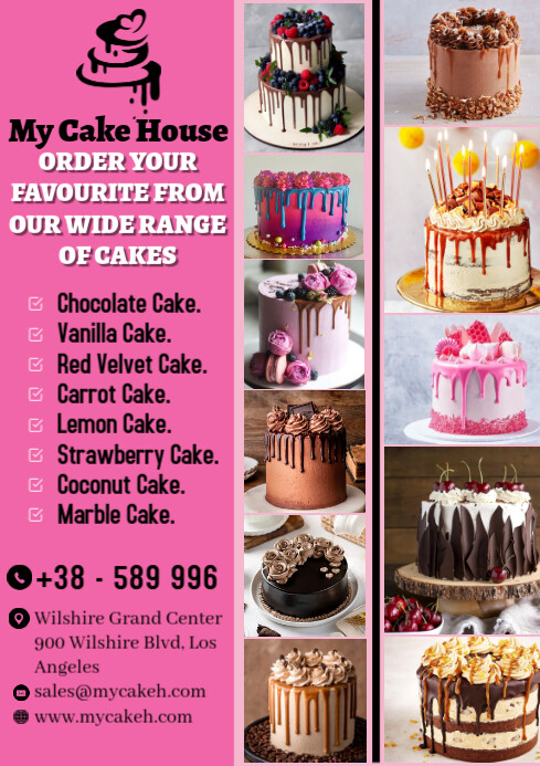 Flyer Pastery BEAUTIFUL CAKES AND PASTRIES BAKERS FLYER Template | PosterMyWall