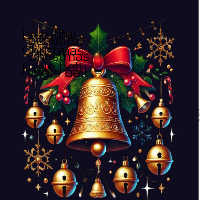 Beautiful Christmas jingle bell Template PosterMyWall