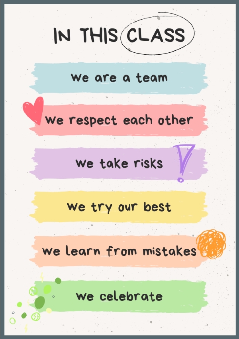 Beautiful Class chat Template | PosterMyWall
