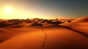 红色 Desert Landscape Miniatura di YouTube Template