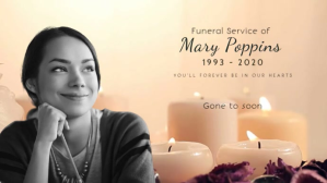Beautiful Funeral Memorial Design Digitalt display (16:9) template