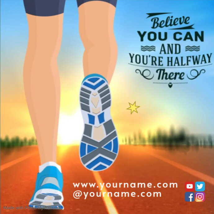 Beautiful Inspirational motivational Quote Template PosterMyWall