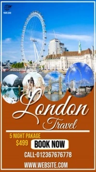 Beautiful London Travel Templates Instagram Story