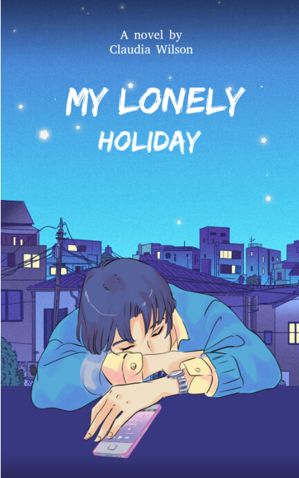 Beautiful lonely holiday book cover Capas de Kindle/Livro template