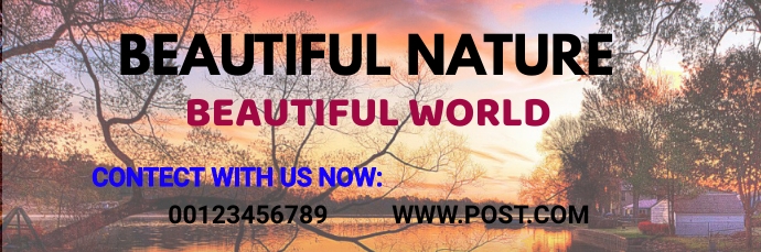 BEAUTIFUL NATURE HEADER Template | PosterMyWall