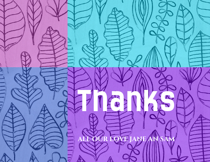 beautiful thank you card Template PosterMyWall