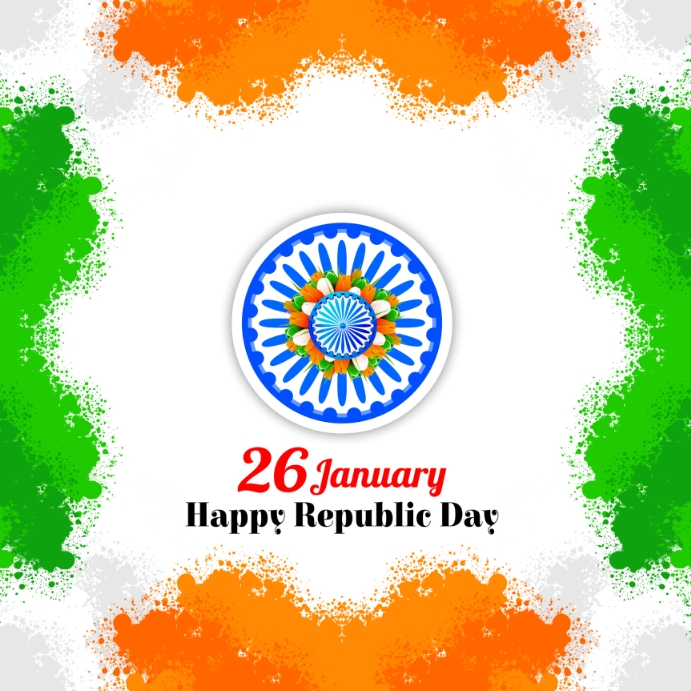 Beautiful Tri Colour Illustration Template | PosterMyWall