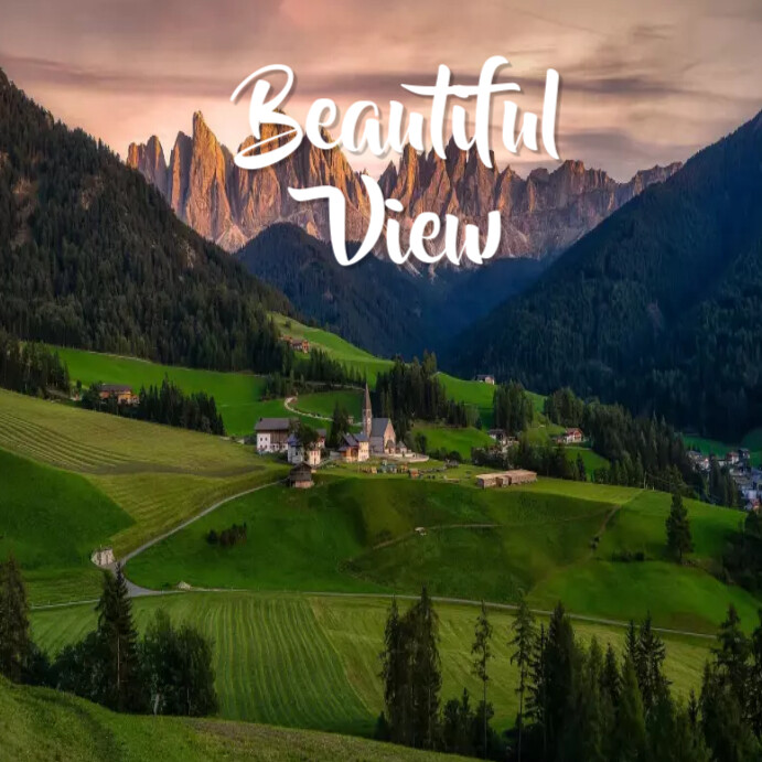 Beautiful view Template | PosterMyWall