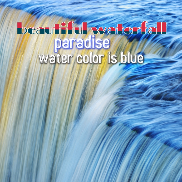 beautiful waterfall Template | PosterMyWall