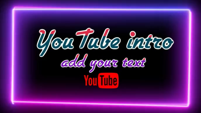 Beautiful YouTube video editable intro Design Template | PosterMyWall