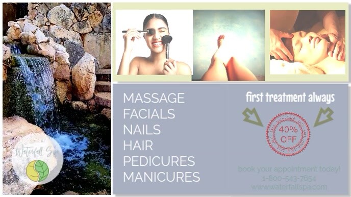 beauty, spa, salon, massage, hair, supply, re Digital Display (16:9) template