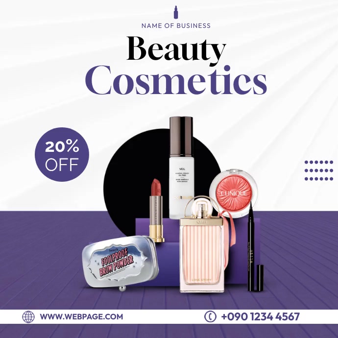 Cosmetics Flyer BEAUTY & COSMETICS FLYER Template | PosterMyWall