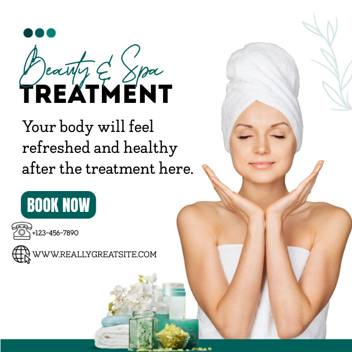 Living - Medical Beauty & Spa Beauty & Spa Template | PosterMyWall