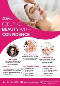 Beauty & Spa Flyer A4 template