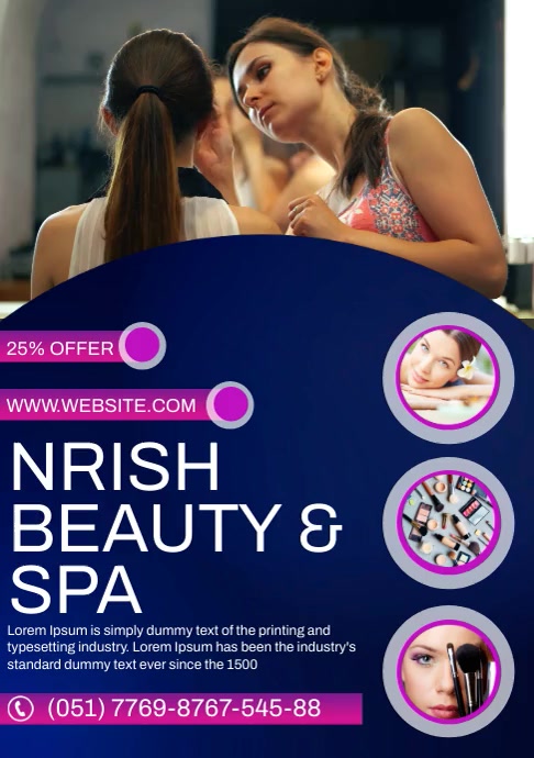 Beauty & Spa A4 template