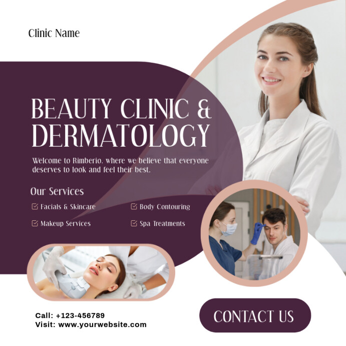 Dermatology And Beauty Treatment Template | PosterMyWall