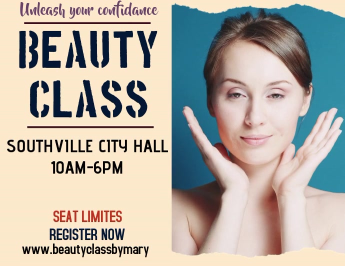 BEAUTY CLASS Template | PosterMyWall