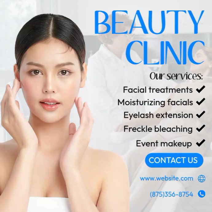 Treatment Example Advert Beauty Clinic Ads Template | PosterMyWall